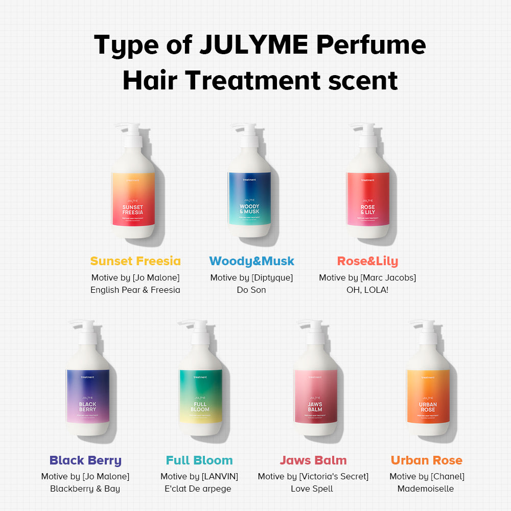 [JULYME] Perfume Hair Treatment (Hair Conditioner) 500ml Urban Rose